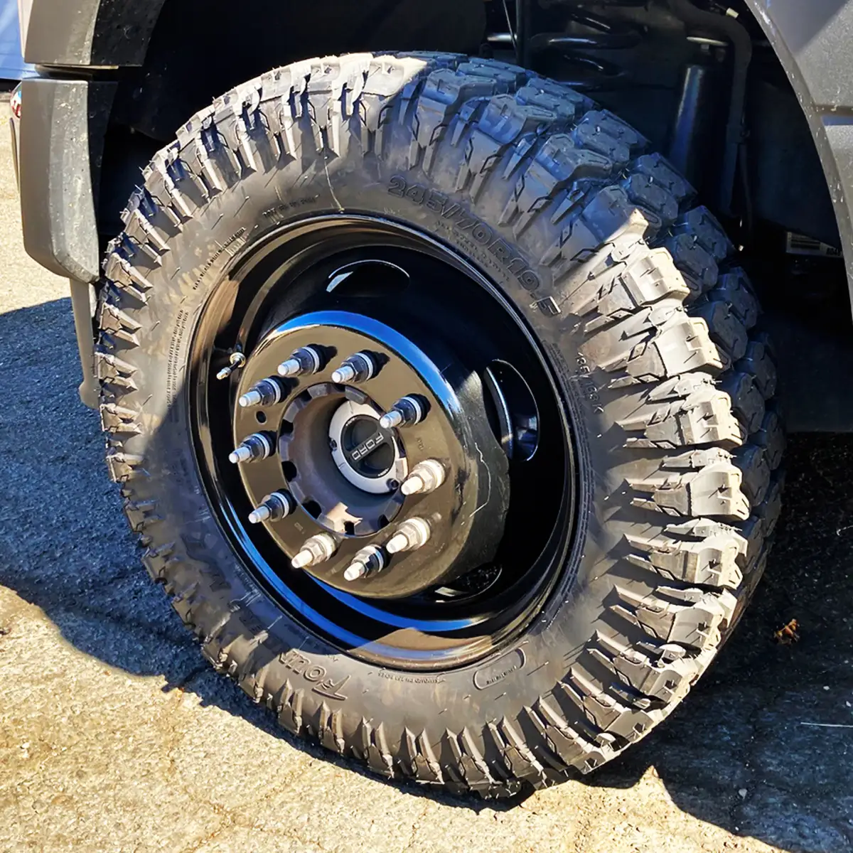 Tread closeup