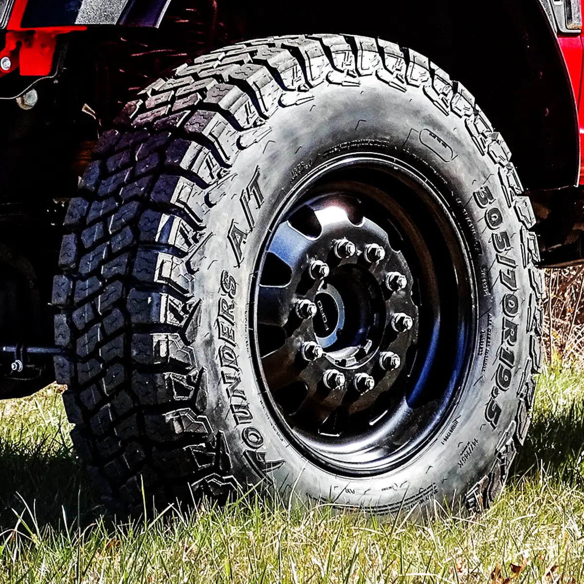 Tread closeup