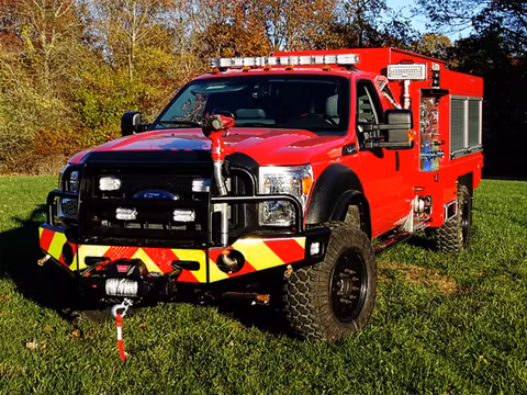 Unionville PA fire department on Founders tires