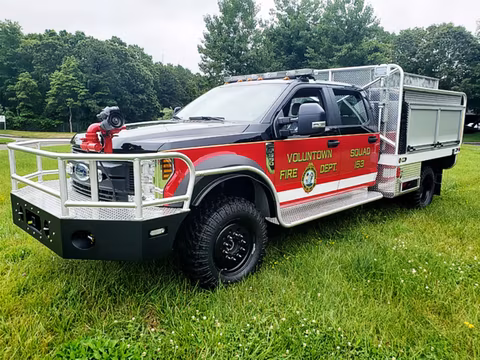 Voluntown CT fire department on Founders tires