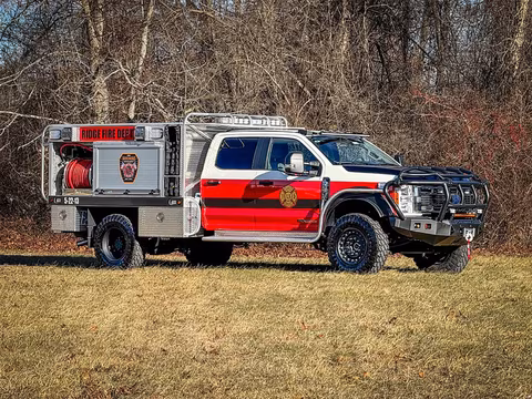 Ridge NY fire department on Founders tires