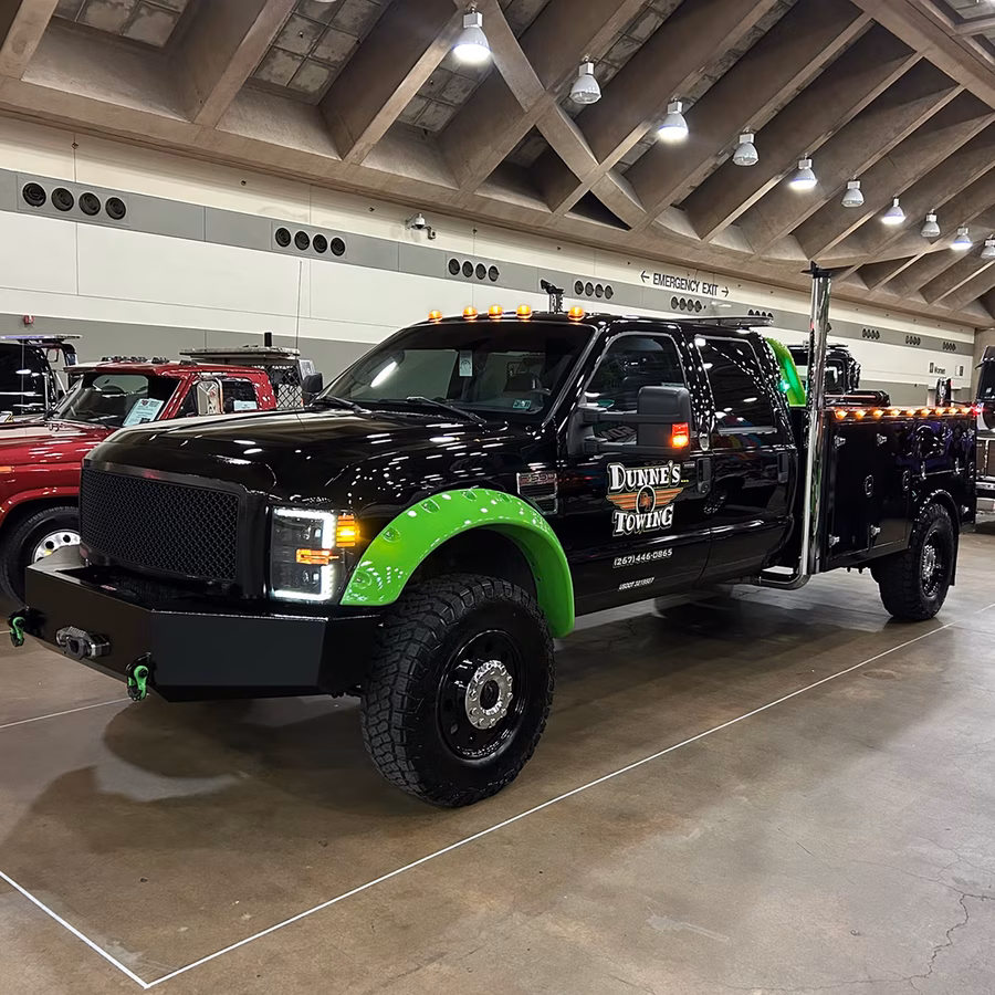 Dunne's fleet truck on Founders tires