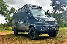 Expedition vehicle with Founders tires