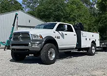 Fabrication truck with Founders Tires