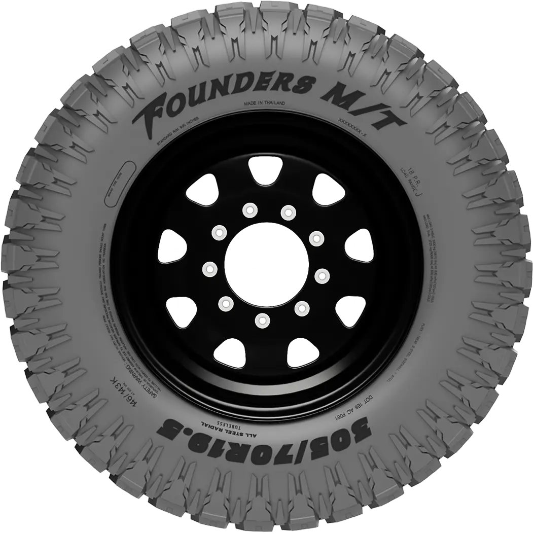 Founders 225 tire - side